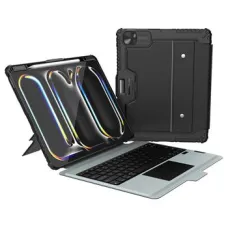 Nillkin Bumper Combo Keyboard Case (Háttérvilágításos Verzió) iPad Pro 13 2024 fekete tok