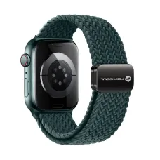 FORCELL F-DESIGN FA02 mágneses nylon szíj APPLE Watch 38 / 40 / 41 mm pisztácia színben