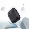 Dux Ducis PU bőr Apple Airpods 2/1 tok fekete - 1. kép