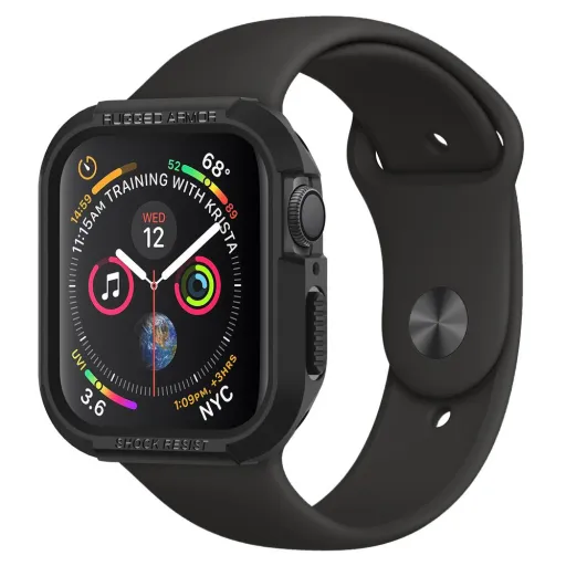 Spigen Rugged Armor Apple Watch tok 4/5/6/7/8/SE (42/44/45mm) fekete, szíj nélkül