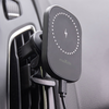 Maxlife MXCH-16 mágneses autós tartó 15W vezeték nélküli töltéssel szellőzőrácsra, fekete Magsafe - 3. kép