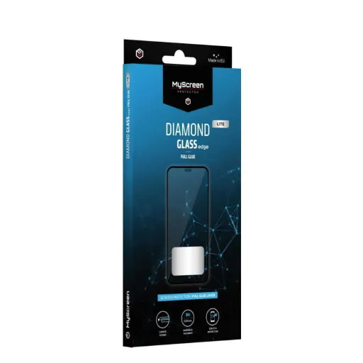 Edzett Üveg MyScreen LITE Diamond Glass Edge Full Glue iPhone 16 Pro fekete üvegfólia Edzett Üveg MyScreen LITE Diamond Glass Edge Full Glue iPhone 16 Pro fekete üvegfólia