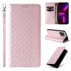 Magnet Strap tok iPhone 13 Pro Pouch Wallet + Mini Lanyard Medál Pink - 1. kép