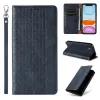 Magnet Strap tok iPhone 13-hoz pénztárca + mini csuklópánt medál kék - 1. kép