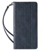 Magnet Strap tok iPhone 13-hoz pénztárca + mini csuklópánt medál kék - 2. kép