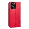 Magnet Fancy Case iPhone 13 Pro Max tok Piros - 4. kép