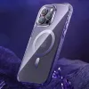 Kingxbar PQY Ice Crystal Series mágneses tok iPhone 14 MagSafe-hez, szürke - 4. kép