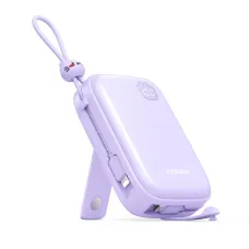 Powerbank Joyroom JR-L008 Plus Cutie Series 22.5W 20000mAh állványos + USB-A - USB-C kábel - lila