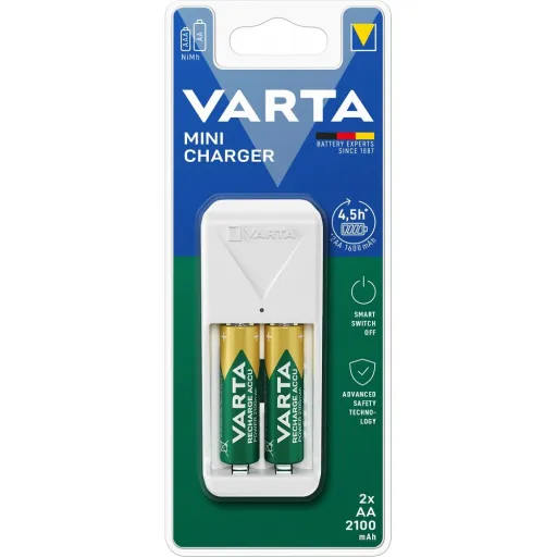 VARTA mini töltő 57656 + 2 x újratölthető akkumulátor R6 (AA) 2100 mAh