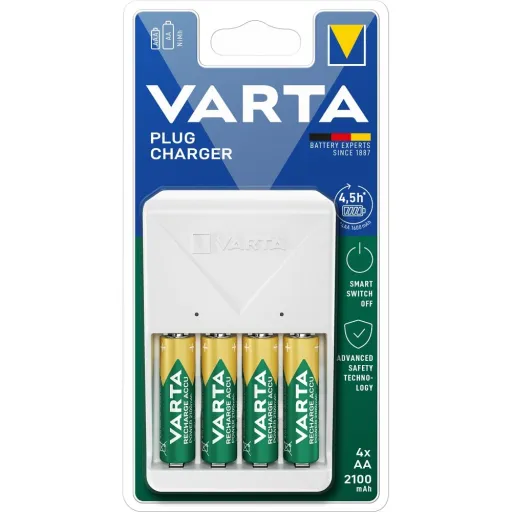 VARTA töltő 57657 + 4 x újratölthető akkumulátor R6 (AA) 2100 mAh