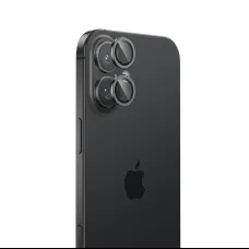 Benks edzett üveg DR zafír lencsevédő iPhone 16/16 Plus kamerára (2 darab lencse) fekete üvegfólia