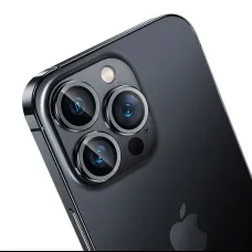 Benks edzett üveg DR zafír lencsevédő kamera részére Iphone 16 Pro/16 Pro Max (3 darab lencse) ezüst, üvegfólia