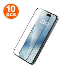 Benks edzett üveg Air Shield HD iPhone 16 Plus/15 Plus/14 Pro Max fekete - 10 darab üvegfólia