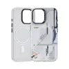 Benks Magnetic Mecha Series tok iPhone 16 Plus fehér - 0. kép