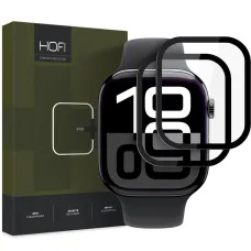  APPLE WATCH 10 (46 MM) FEKETE HOFI HYBRID PRO+ 2db ÜVEGFÓLIA