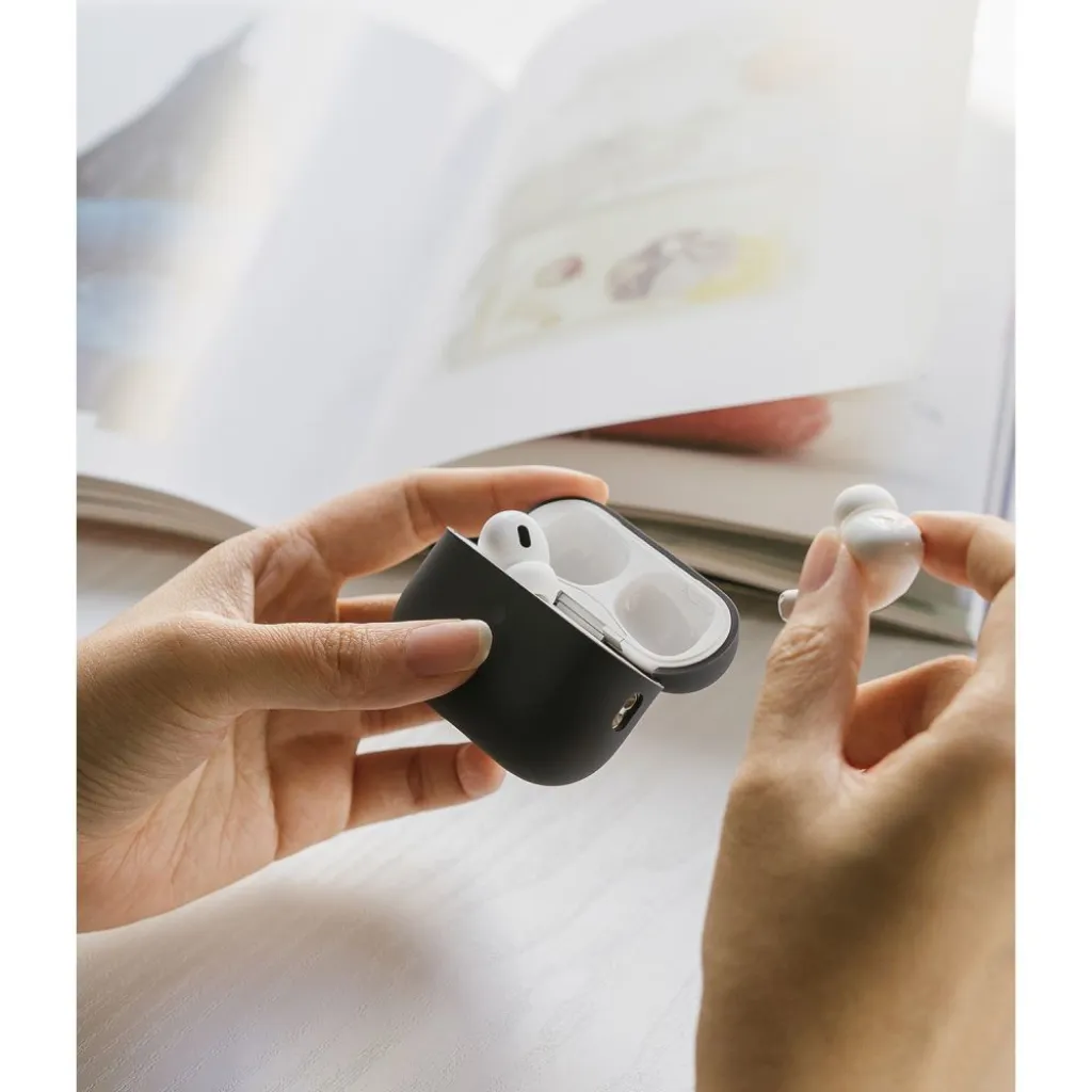 Ringke Szilikon Apple Airpods Pro 1 / 2 éjféli Kék Tok - 12