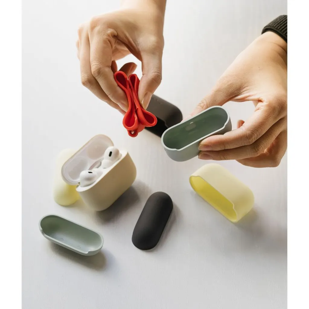 Ringke Szilikon Apple Airpods Pro 1 / 2 éjféli Kék Tok - 9