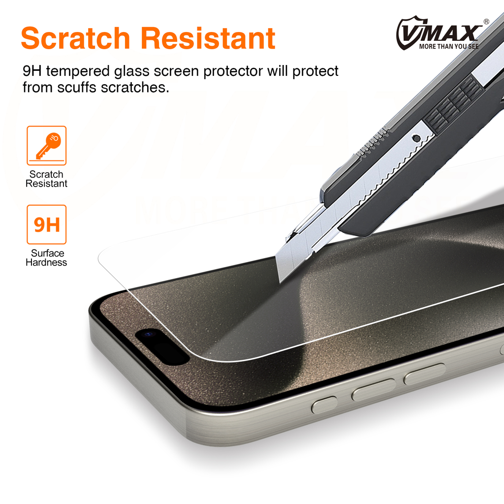 Vmax 2,5D normál tiszta üveg iPhone 16 Plus 6,7" üvegfólia - 13