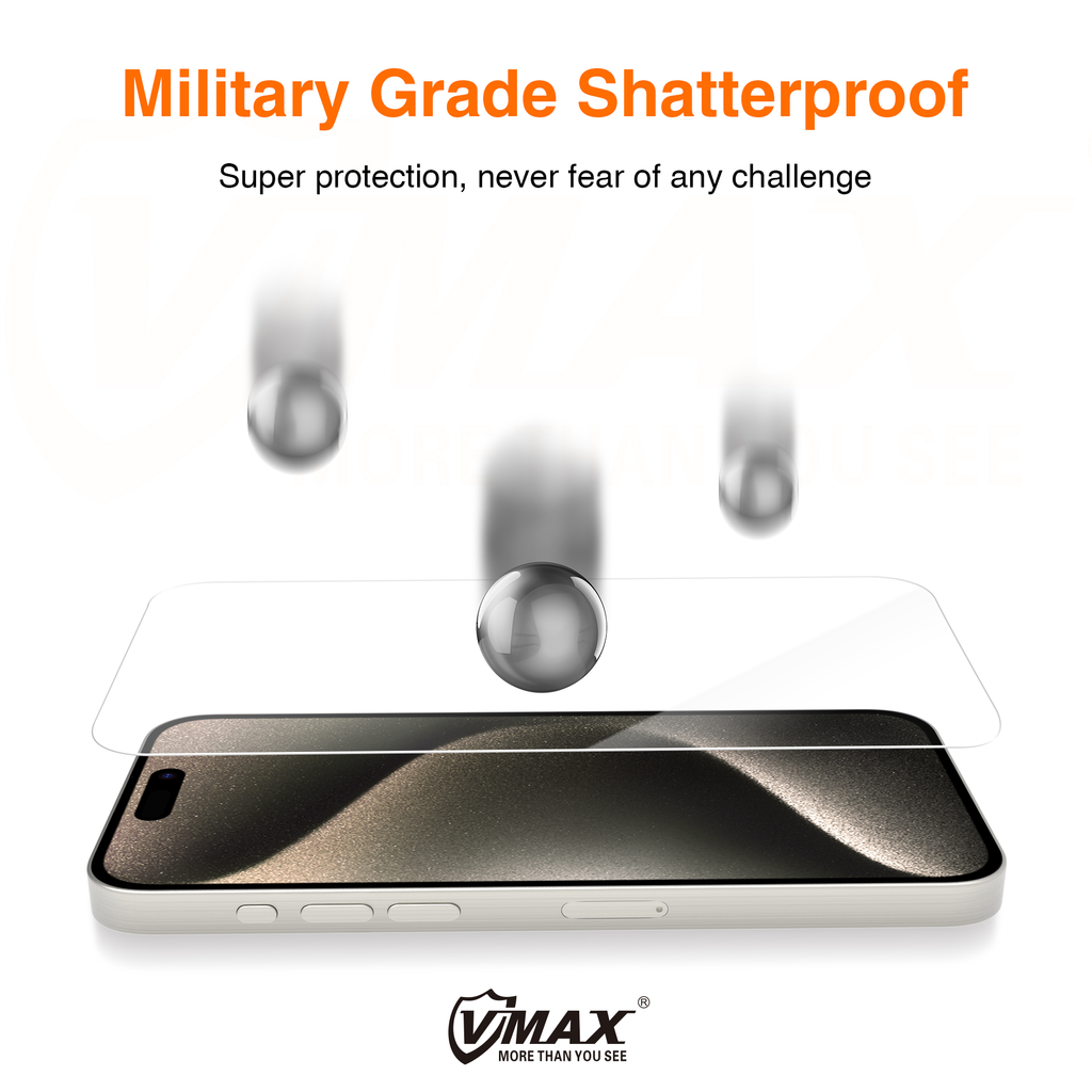 Vmax 2,5D normál tiszta üveg iPhone 16 Plus 6,7" üvegfólia - 16