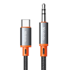 Mcdodo CA-0820 USB-C - 3.5mm AUX mini jack kábel, 1.2m (fekete)