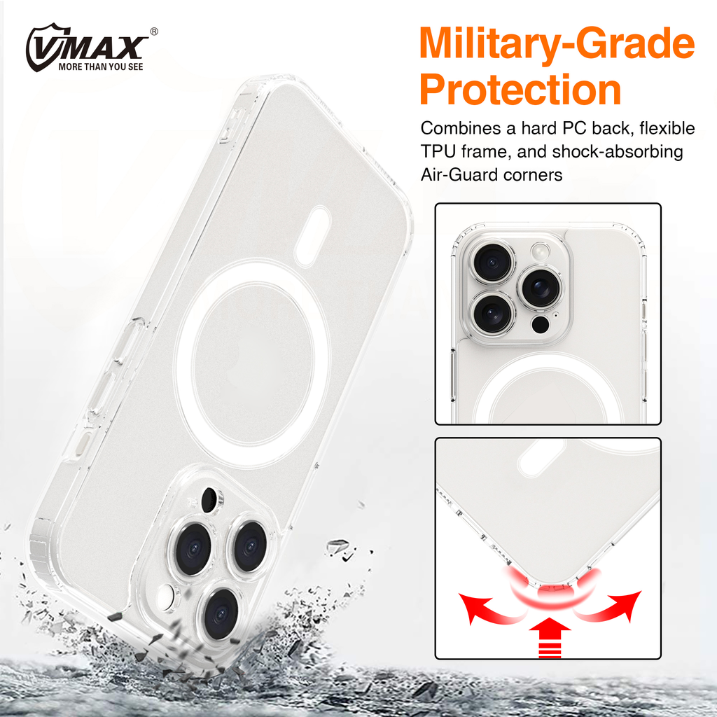 Vmax Acrylic Anti-drop tok iPhone 16 Plus 6,7" átlátszó - 7