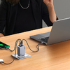 Ugreen Nexode Pro 100W hálózati töltő, GaN, USB + 2x USB-C (szürke) - 3. kép