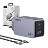 Ugreen Nexode Pro 100W hálózati töltő, GaN, USB + 2x USB-C (szürke) - 2. kép