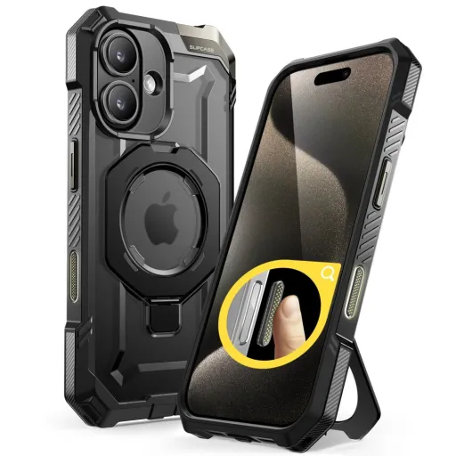 Supcase Ub Grip Mag Magsafe Iphone 16 Fekete Tok