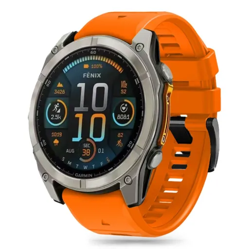 TECH-PROTECT SILICONE LINE GARMIN FENIX 5X / 5X PLUS / 6X / 6X PRO / 7X / 8 (51 MM) NARANCSSÁRGA óraszíj