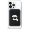 Karl Lagerfeld Powerbank inductive KLPB5FPGKSKIHK 16W 5000mAh fekete/fekete Karl Head Pin MagSafe - 0. kép