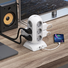 TESSAN Power strip TPS02-DE-C hálózati elosztó USB porttal - 2. kép