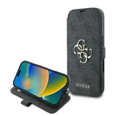 Guess 4G Metal Logo iPhone 16 Pro Max tok - Fekete