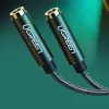 Ugreen AV123 fejhallgató kábel 3.5 mm minijack (male) - 2x 3.5 mm minijack (female) - fekete - 0. kép