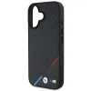 BMW Carbon Tricolor Line MagSafe iPhone 16 Plus tok - Fekete - 4. kép