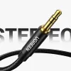 Ugreen audio kábel AUX egyenes minijack 3.5 mm 5 m kék (AV112) - 3. kép