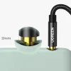 Ugreen audio kábel AUX egyenes minijack 3.5 mm 5 m kék (AV112) - 4. kép