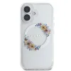 Guess IML Flowers Wreath MagSafe iPhone 16 Plus tok - Átlátszó - 1. kép