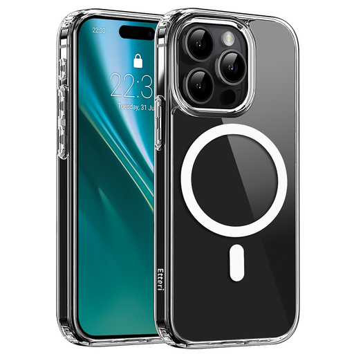 iPhone 15 Pro Etteri Hybrid Mag case átlátszó tok iPhone 15 Pro Etteri Hybrid Mag case átlátszó tok