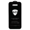 Full Glue 6D Edzett Üveg iPhone 16 Plus fekete üvegfólia - 1. kép