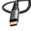 Joyroom Audio Transfer Series SY-A07 Mini Jack 3.5mm/USB-C Kábel 1.2m - Fekete - 0. kép