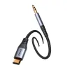 Joyroom Audio Transfer Series SY-A07 Mini Jack 3.5mm/USB-C Kábel 1.2m - Fekete - 1. kép