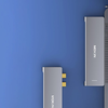 HUB 6in2 MOKiN USB-C MacBook-hoz 3xUSB-A 1xUSB-C 1xSD/MicroSD (ezüst) - 0. kép