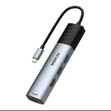 HUB 5 az 1-ben MOKiN USB-C PD 3.0 100W (ezüst)