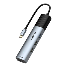 HUB 5 az 1-ben MOKiN USB-C PD 3.0 100W (ezüst)