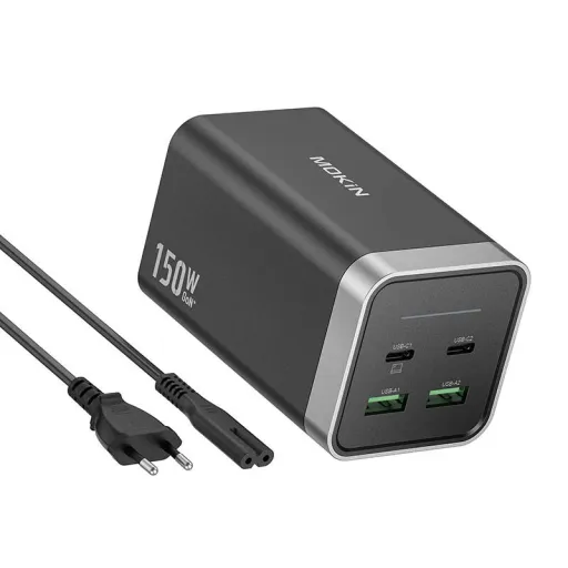 MOKiN PD150W 2xUSB-C 2xUSB-A hálózati töltő (fekete)