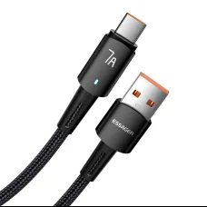 USB kábel Essager EXC7A-CG01-P USB - USB-C 100W 1m (fekete)