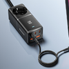 Fali töltő, Essager, ECTAC-BRB01-Z, GaN, 3xUSB-C, 2xUSB-A, AC csatlakozó, 75W (fekete) - 0. kép