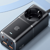 Fali töltő, Essager, ECTAC-BRB01-Z, GaN, 3xUSB-C, 2xUSB-A, AC csatlakozó, 75W (fekete) - 3. kép