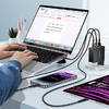 Hálózati töltő, Essager, ECT2CA-MQB01-Z, 2xUSB-C, USB-A, 140W (fekete) - 2. kép