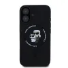 Karl Lagerfeld Liquid Silicone Karl and Choupette MagSafe tok iPhone 16 Plus-hoz Fekete - 0. kép